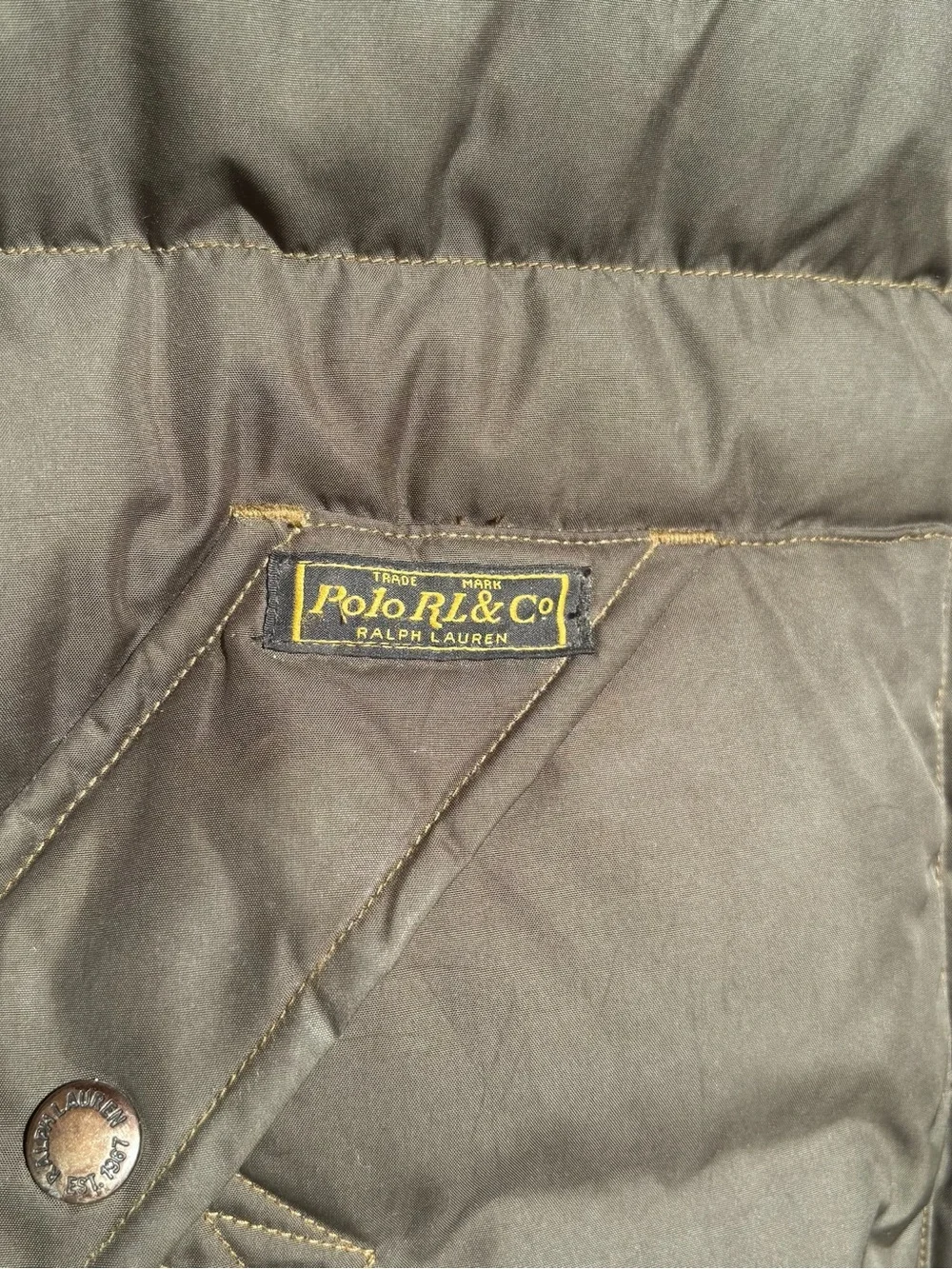 90s Polo Ralph Lauren VTG Puffer Down Vest Quilted XL